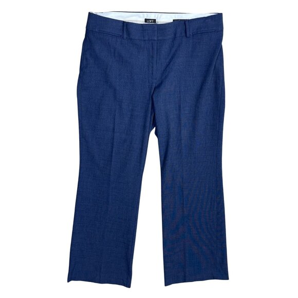 Loft Julie Trouser Blue Size 14 Short Dress Slack Pants Workwear Office - Picture 1 of 8